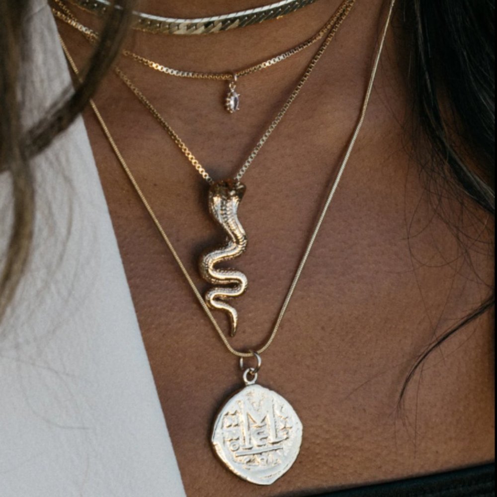 Child of Wild ~ Gold Cobra Necklace